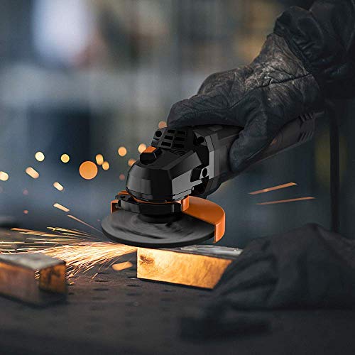 Meterk Electric Angle Grinder 6A 4-1/2inch with 115mm 3 Grinding Abrasive Wheels 3 Cutting Abrasive Wheels Meterk Electric Angle Grinder 6A 4-1/2inch with 115mm 3 Grinding Abrasive Wheels 3 Cutting Abrasive Wheels