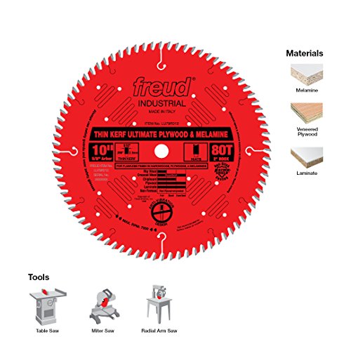 Freud LU79R010 - Click for price details 10-inch Thin Kerf Laminate Blade