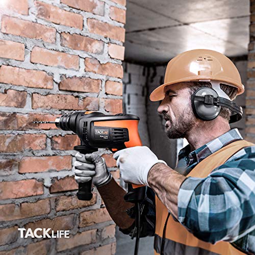 1/2 Inch Drill with Dual Drill Mode - Click here Drilling brick with a Tacklife Hammer Drill
