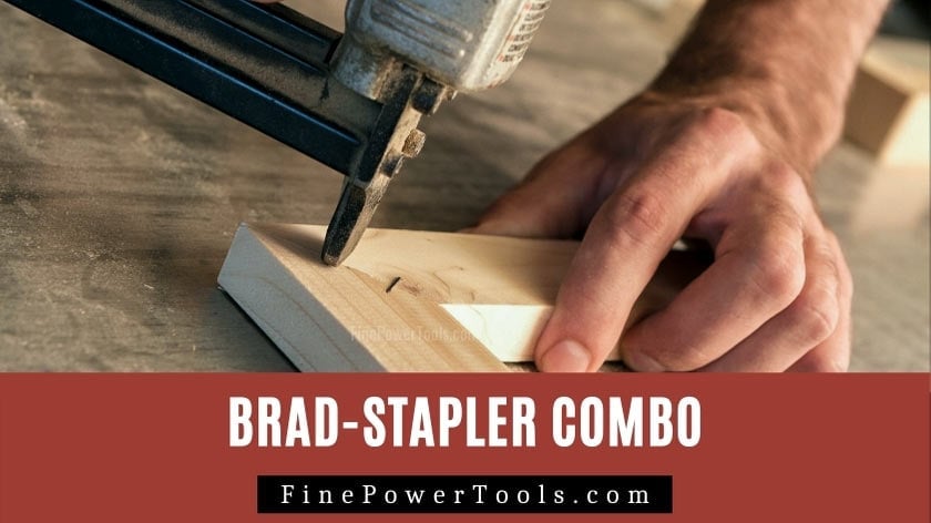 Use brad nailer to shoot staples.