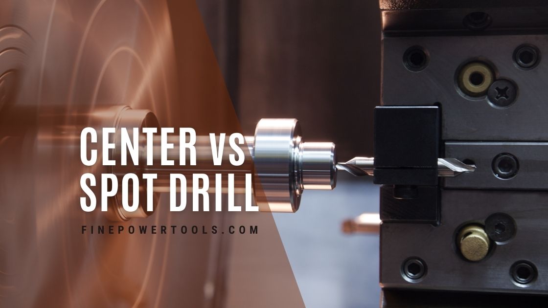 Center drill on Lathe