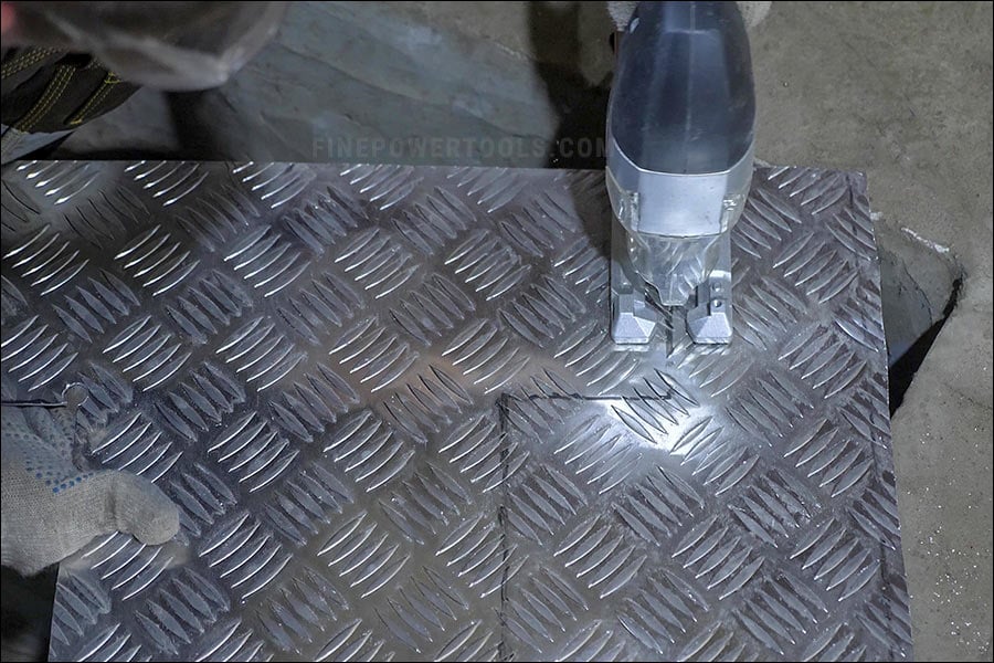 Cutting Sheet Metal with Jigsaw