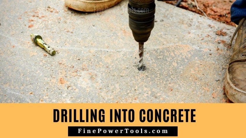 Drilling Concrete without Hammer Drill