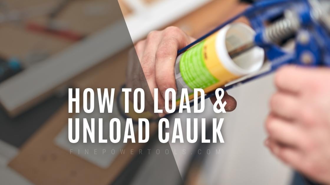 Man loading a caulk gun