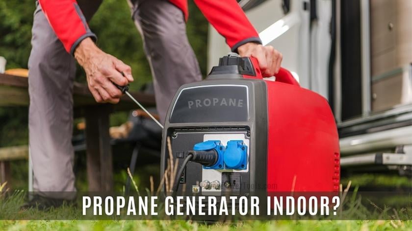 Running propane generator
