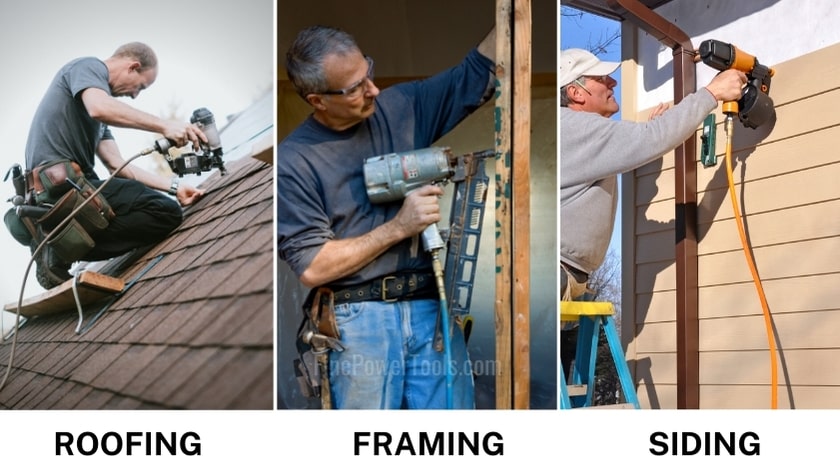Roofing vs Framing vs Siding Nail Gun