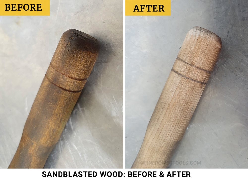 Sandblast Wood: Before and After