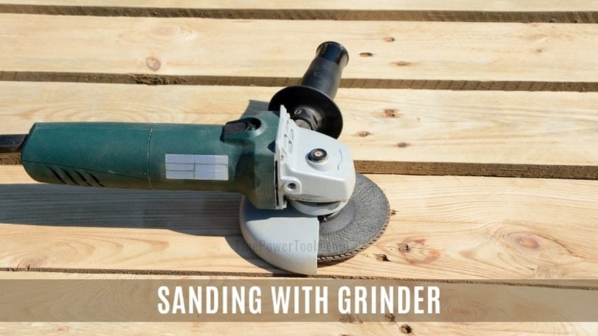 Sanding with Angle Grinder