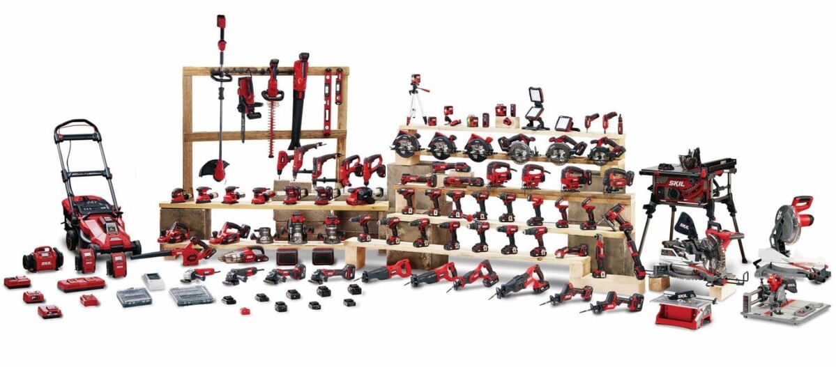 Collection of SKIL power tools