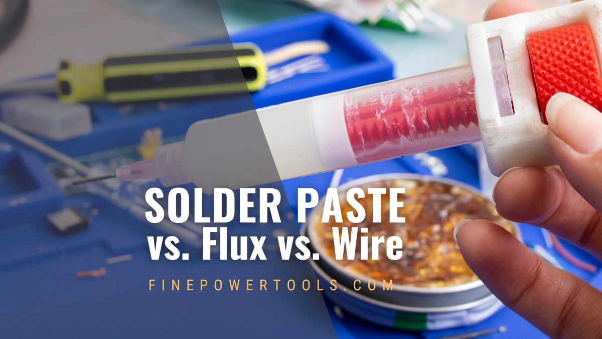 Image of soldering paste and soldering flux