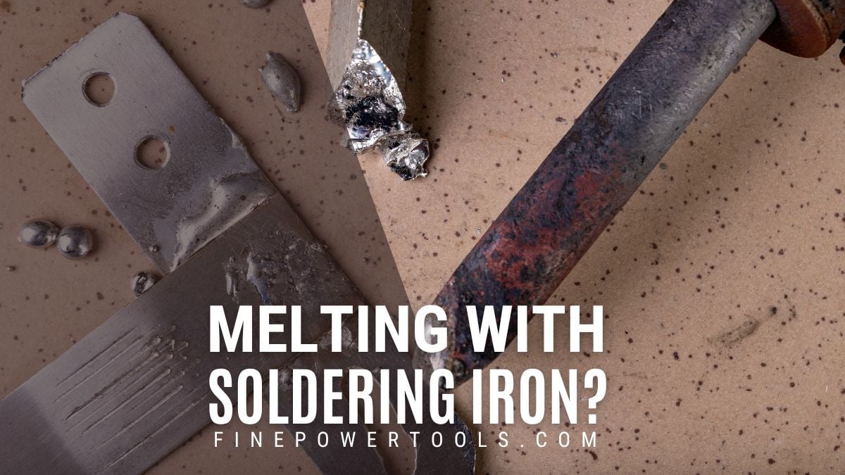 Melting metal with Soldering Iron