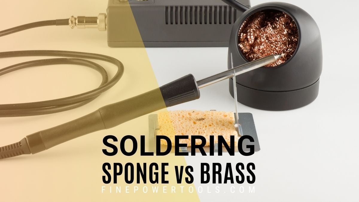 Soldering sponge vs brass cleaner