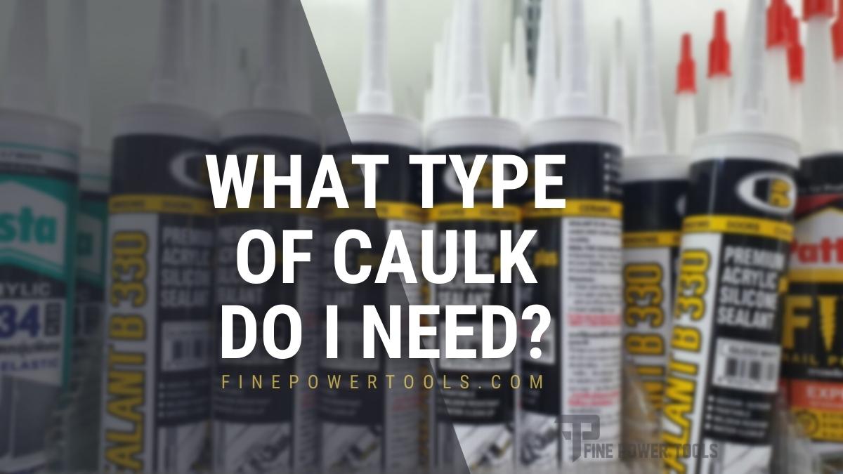 Different Types of Caulk on shelf