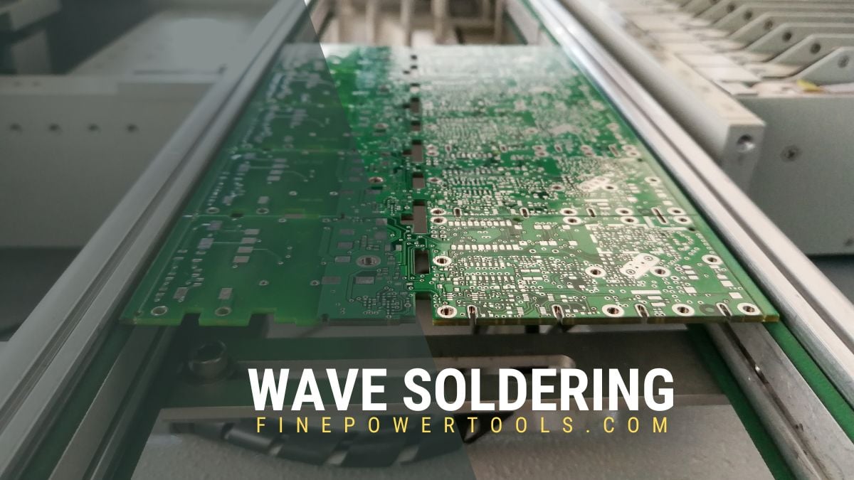 PCB on Wave soldering machine