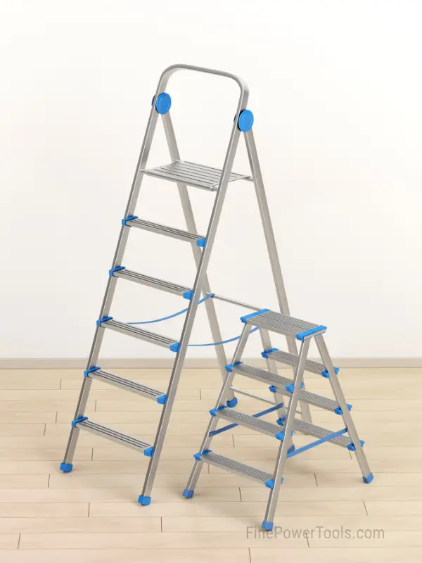 Aluminum step ladders